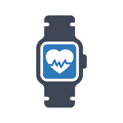 Smartwatch heartbeat icon