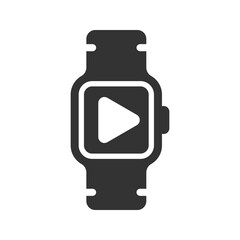 Smartwatch video play icon