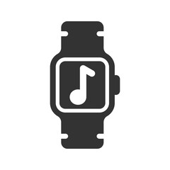 Smartwatch music icon