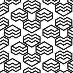 Abstract vector geometric pattern background. Linear pattern, stock illustration.