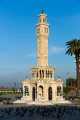 Obraz premium View of the Central square, Konak Meydani in Izmir, Turkey.