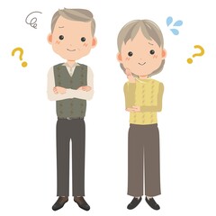 Senior men and women who are in trouble