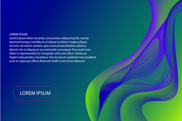 Geometric abstract background. Wave flow. Graphic background for your design. Vector illustration.