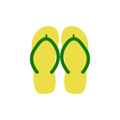icon, flip flops on white background