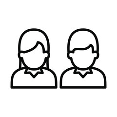 Friends icon vector graphic illustration