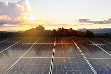 Photovoltaic or solar panels, sustainable energy from the nature and environmental friendly energy...