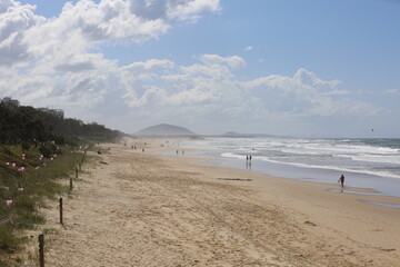 beach in the morning