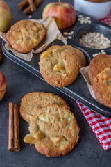 crunchy home made sweet apple oat cookies