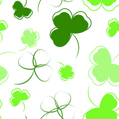 seamless shamrock pattern