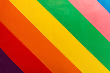 rough wall with 7-color stripes