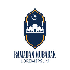 ramadan mubarak ramadan kareem, happy ramadan greeting design for Muslims holy month, vector illustration