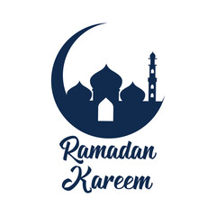 ramadan mubarak ramadan kareem, happy ramadan greeting design for Muslims holy month, vector illustration