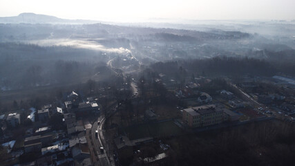 Wojkowice, powiat będziński. Smog. © ChemiQ