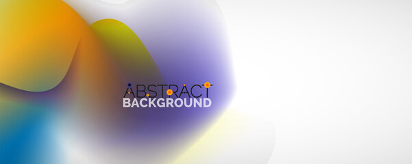 Fluid color gradient abstract background, trendy colorful wallpaper. Vector illustration for placards, brochures, posters, banners and covers