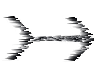 Speed Lines  . Vector Illustration .Technology  Logo . Design element . Abstract Geometric shape . 