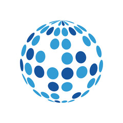 Disco ball icon design template vector isolated