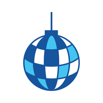 Disco ball icon design template vector isolated