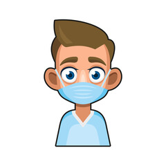 Doctor and Medical Nurse Avatar sign. Cute Style Userpic. Vector