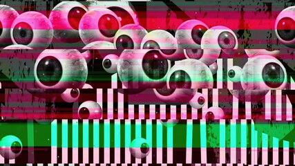 3d illustration - Digital Tv Bad Signal Transmission ,Noise, Static