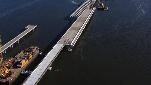 Hurricane Sally Pensacola, Pensacola Bay Bridge damage 6 months after Hurricane.