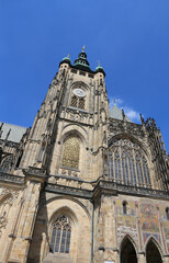 Fototapeta na wymiar Cathedral of Saints Vitus in Prague in Czech Republic