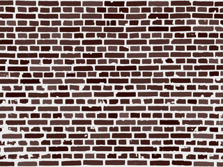 Old brick wall background. Grunge vector illustration.