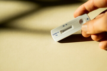 unbenutzter Covid-19 Test