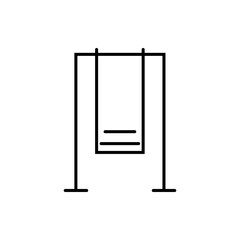 Swing baby sign. Thin lines eps ten