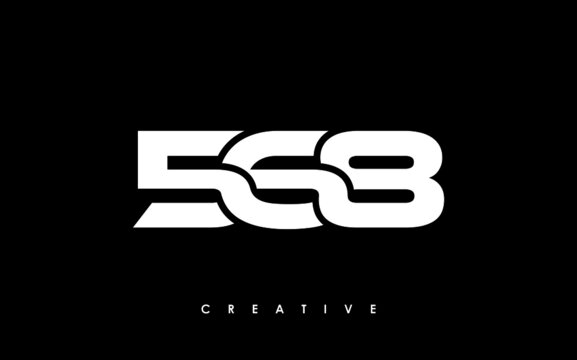 568 Letter Initial Logo Design Template Vector Illustration