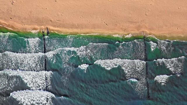 Peninsula Hel, Baltic Sea, aerial view of nature, Poland