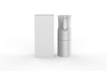 Portable Pocket Sprayer Fine Pressure Alcohol Pump Spray Nano Mist Sprayer with bottle. 3d illustration