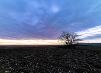 pejzaż, wsch&oacute;d, krajobraz