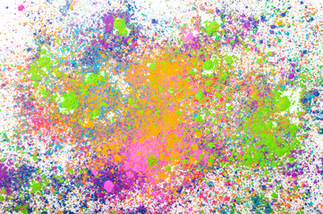 Happy Holi colorful holi colors Splash, Concept Indian color festival. Abstract background 