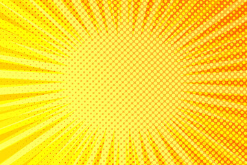 Striped colorful rays background. Pop art creative concept colorful comics book magazine cover. Cartoon halftone retro pattern. Abstract template design for poster, card, sale banner, empty bubble