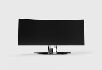 lcd tv monitor on white background
