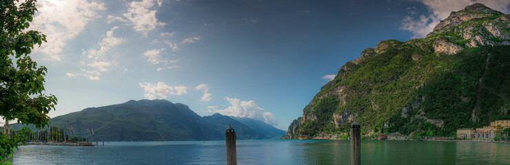 lake in the mountains - Gardasee panorama