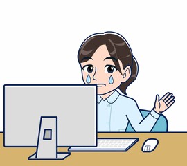 看護師の服を着た女性