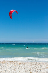 Kitesurfing, spain