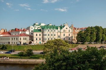 Fototapeta na wymiar Vyborg, Leningrad region, Russia, Architecture