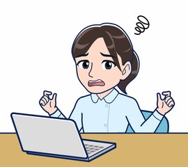 看護師の服を着た女性