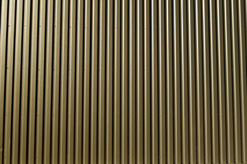 Obraz premium Ridged metal wall background in brown color