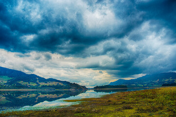 lake in the mountains