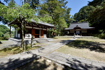 弘川寺　護摩堂と本堂　大阪府南河内郡