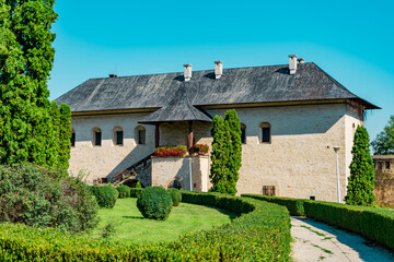 Fototapeta na wymiar old house in the village Cetatuia Monastery, Iasi, Romania Cetatuia Hills, Iasi Dealul Cetățuia – Mănăstirea Cetățuia, Iasi, Romania