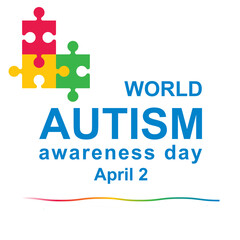 World Autism Awareness Day - background, poster, card