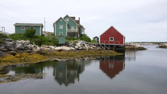 Canada. Fishing village in The Province of Nova Scotia.