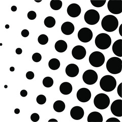 Black halftone background. Black polka dot. Halftone patterns. Modern Halftone Background, backdrop, texture, pattern. Vector illustration.