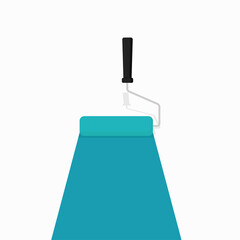 Roller paint vector graphics