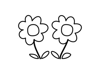flower icon. Flat design style. Suitable for mobile apps, web apps and print media.