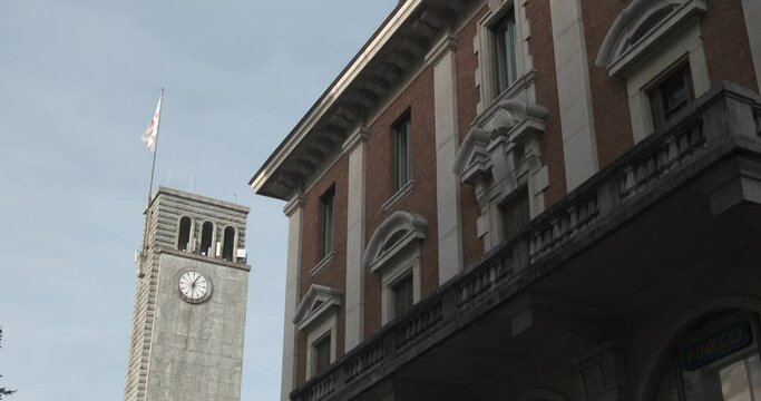 Civic Tower or Torre del Littorio, located in Piazza Monte Grappa.Civic Tower or Torre del Littorio, located in Piazza Monte Grappa. Built in the Fascist period.
